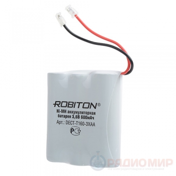 Аккумулятор для радиотелефонов DECT-T160-3XAA Robiton (3.6V 600mAh)